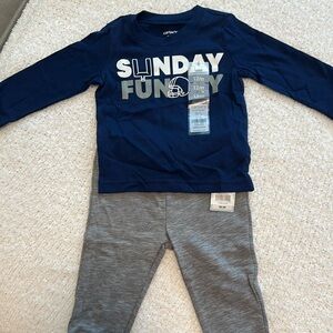 Cat & Jack Navy and Gray Kids Outfit
